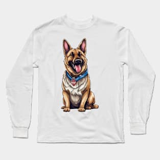 4th of July German Shepherd Long Sleeve T-Shirt